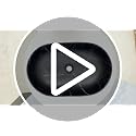 Image of Plantex Ceramic Black Washbasin /Oval Tabletop Hand Wash Basin for Bathroom /Designer Washbasin Sink for Home /Office (22x13.5x6 Inch - Marble Finish)