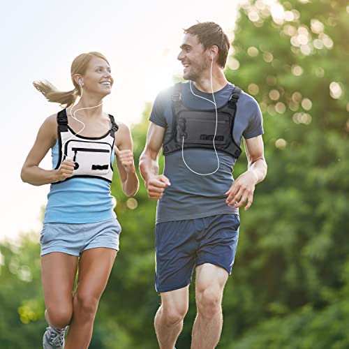 Kingslong Chest Bag Lightweight Chest Pack, Water Resistant Running Pack Phone Holder For Workouts, Running Backpack Vest With Pocket & Extra Storage #TOP1