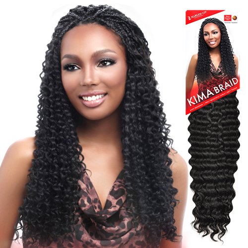 Harlem125 Synthetic Hair Braids Kima Braid Brazilian Twist 20" (4-Pack, 4)