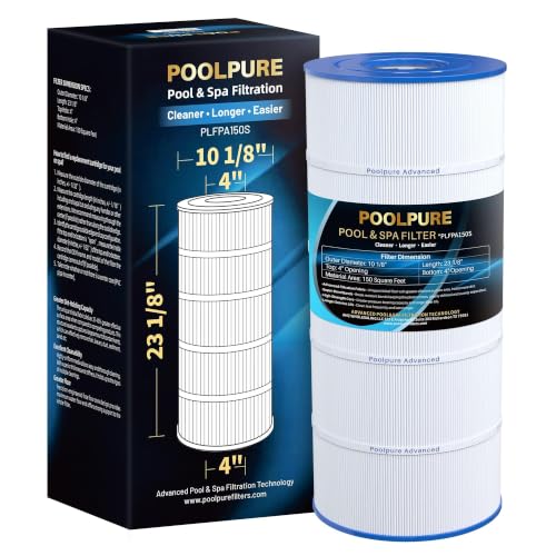 POOLPURE PA150S Pool Filter Replaces Hayward CX150XRE Hayward SwimClear C150S PA150S Ultral-D4 150 sq.ft Filter Cartridge 1 PACK