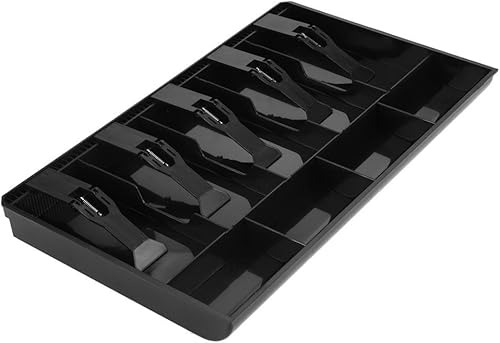 Miniatura 4 de Bandeja de efectivo, repuesto de bandeja de dinero en efectivo, cajón de efectivo de cinco rejillas, bandeja de monedas de inserción de registro,