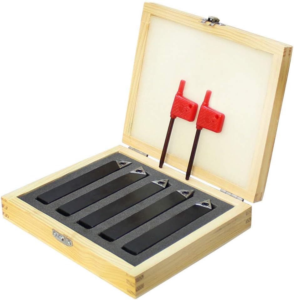 Set de 5 piezas de herramienta de torneado con inserto de carburo miniatura 1