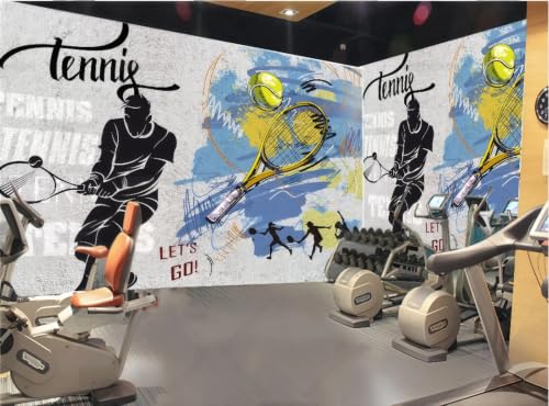 Papel pintado 3D personalizado con estilo graffiti para pared de restaurantes 3