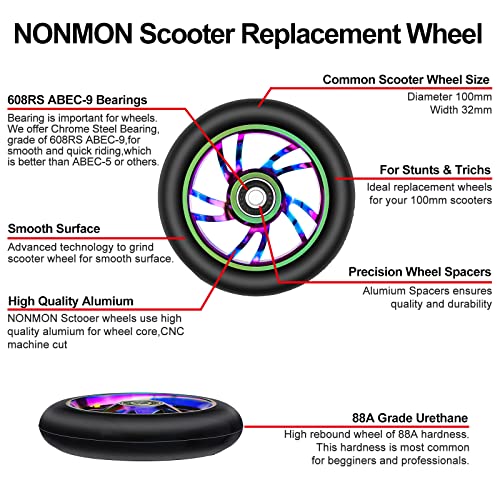 NONMON 100mm Scooter Wheels