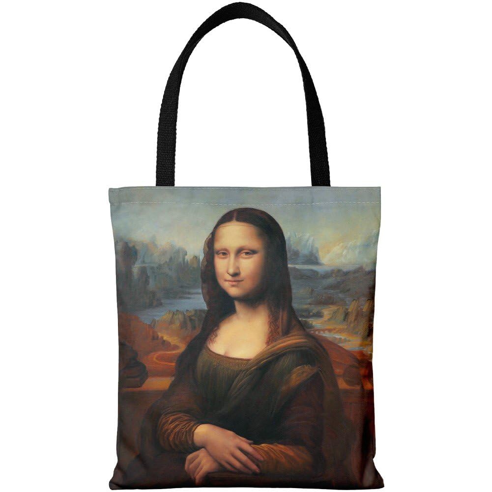 Amazon.co.jp: モナリザトートバッグ 絵画 アート プリント 
