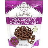 Hayden Valley Foods Milk Chocolate Covered Pretzels | 5 oz Resealable Bag | Gourmet Flavored Pretzels