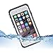 Waterproof Case for iphone 6/6s [4.7-Inch Version]- ALOFOX Floatable Swimming Case with Float Strap Retail Packaging Gray/White+transparent