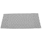 Waschmaschinenabdeckung aus Baumwollleinen, 55x130cm, Schwarz