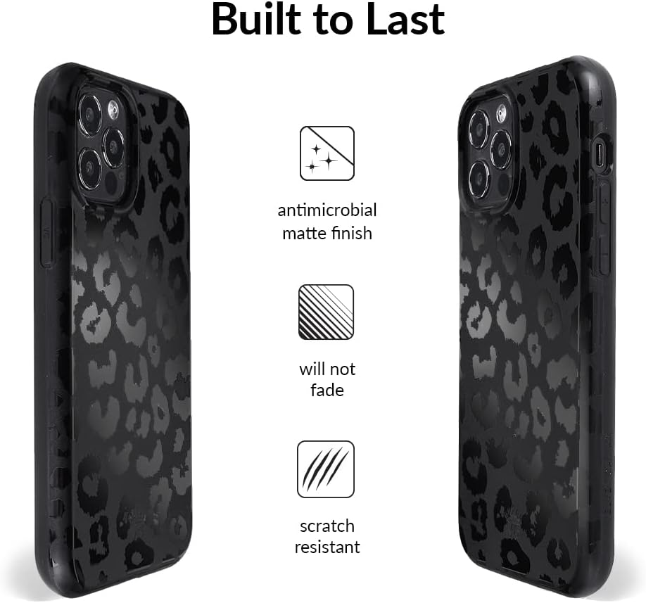 VELVET CAVIAR Black Leopard Cheetah Print Phone Case for iPhone 13 Pro - Compatible with MagSafe - 10ft Drop Tested - Image 5