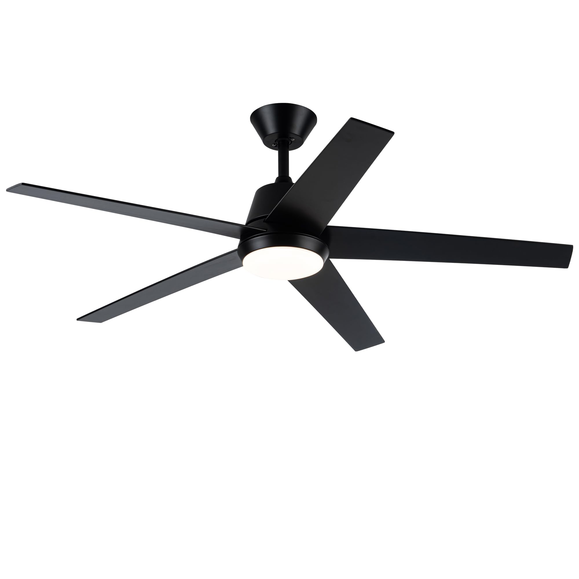 52 Inch Silver Ceiling Fan with Lights and Remote