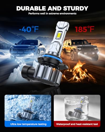 Image of Marsauto M1S 9012 Fog Bulbs, 80000LM 6000K Cool White, 1:1 Halogen Size, Plug and Play Fog Light, 80,000+ Hours Lifespan, Non-Glare, Error-Free for Car Truck ATV, 2-Pack