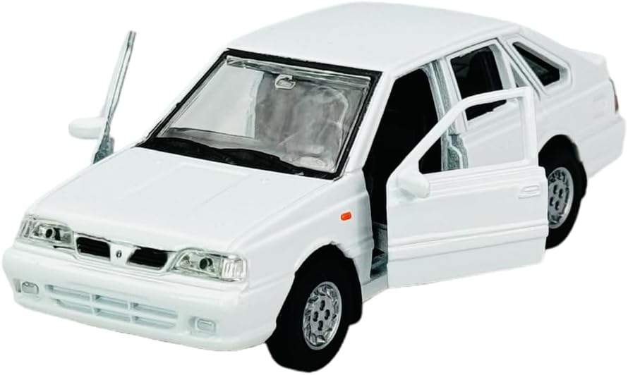 Welly 43613 — модель автомобиля, совместимая с FSO Polonez Caro, 5-дверная, белого цвета, 1991–1997 гг., масштаб примерно 1:34–1:39, металлическая модель автомобиля