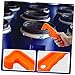 HOMOCONO 10pcs Paint Bucket Lid Opener Tool Heavy-Duty Wrench for Easy Removal Paint Can Lids Orange Design for Home and Industrial Use