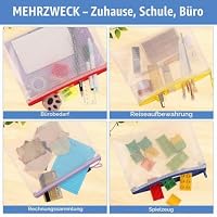 24 Stück Dokumententasche A4, Reißverschlusstasche Dokumentenmappe – Ansicht 6