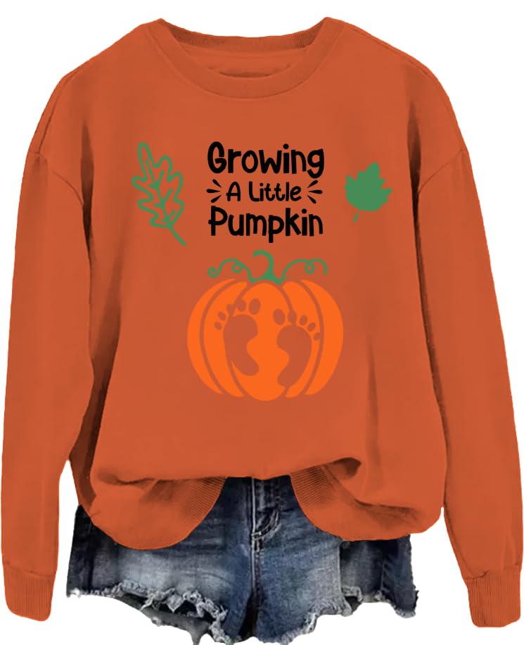 Growing A Little Pumpkin Sweatshirt Hoodie Growing A Little Pumpkin Shirt Long Sleeve