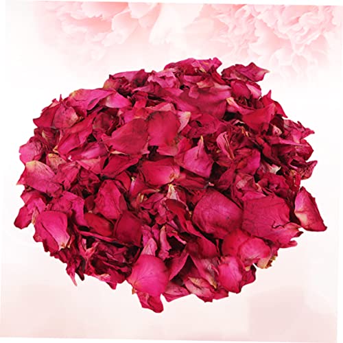 100g pétalos naturales de rosa roja secos para baño y decoración miniatura 2