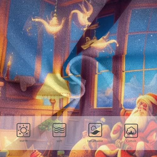 Toddler Underwear Floral 2t Cotton Panties for Girl Pattern Kids Undies Briefs Christmas Santa Claus3