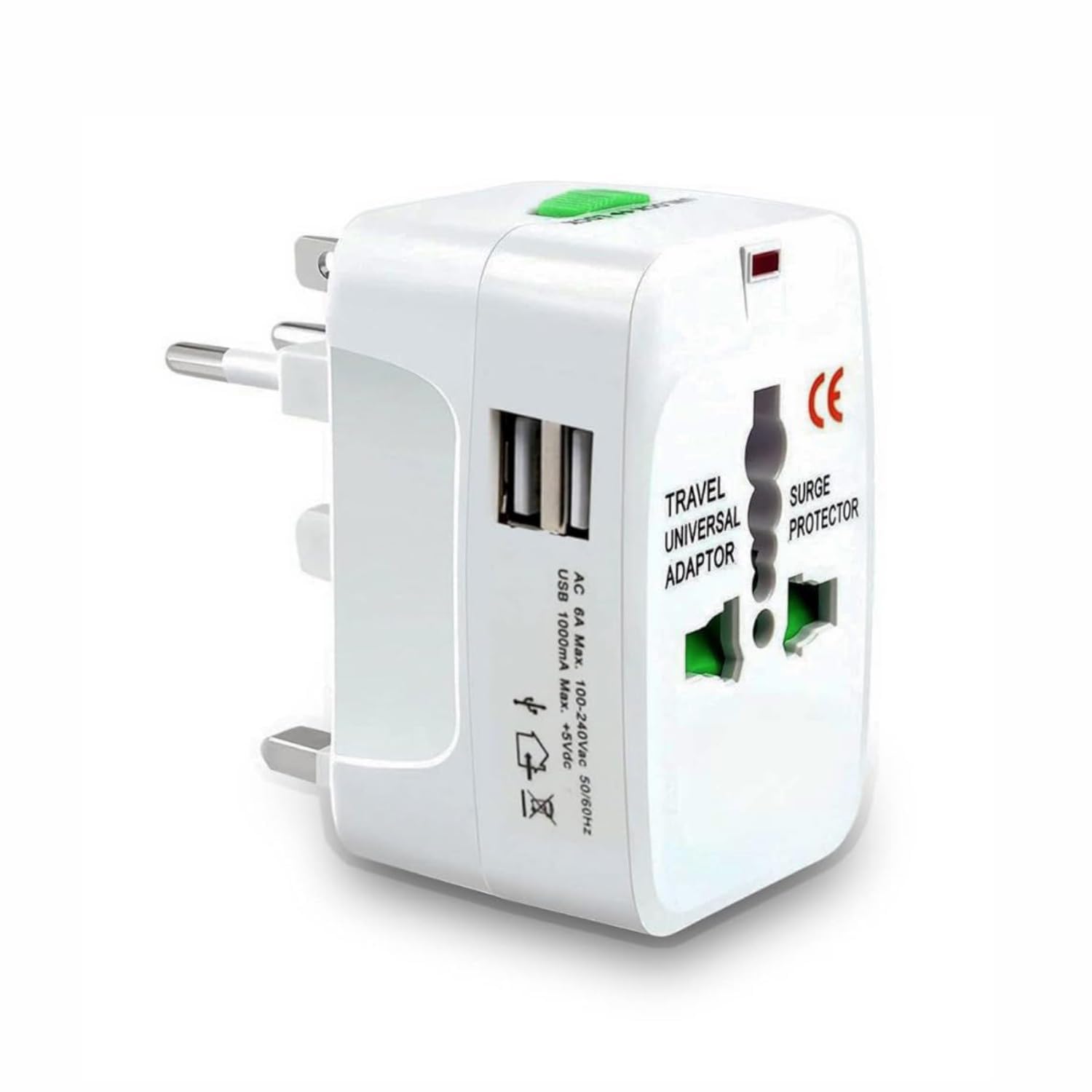 Universal Travel Plug Adapter Worldwide International All in One Portable Travel Adapter Wall AC Power Plug Adapter Wall Charger with Dual USB Charging Ports for Cell Phone Mobile Laptop-image-47