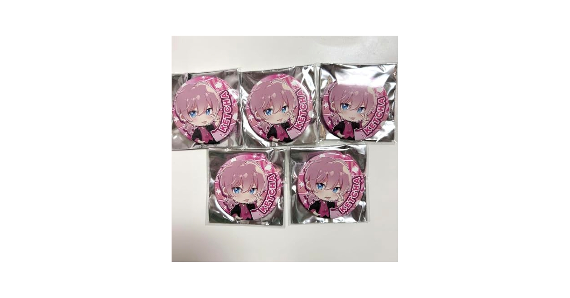 Amazon.co.jp: けちゃ 缶バッジ 1stワンマンライブグッズ AMPTAK