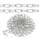 PATIKIL 9.8ft SUS304 Edelstahlkette, 3mm Metallkettenglied 3 Meter Klein Leicht Für Zuhause Outdoor Camping Aufhängen Haustier Pflanze, Silber