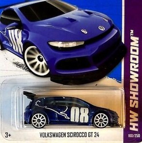 Hot Wheels Scirocco GT 24 ミニカー Hot Wheels Volkswagen Scirocco GT 24-niebieski z naklejką