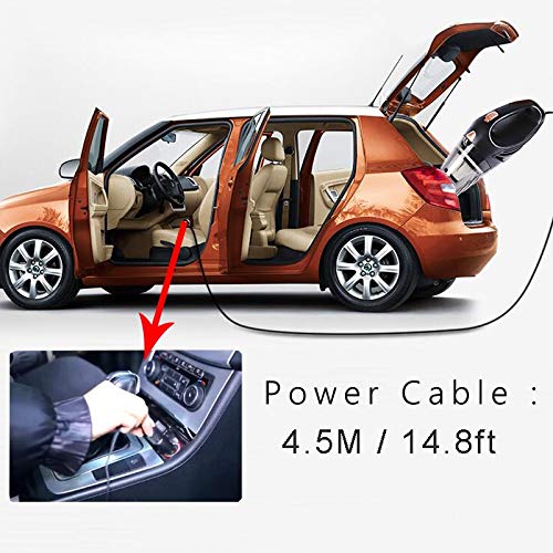 Mini aspiradora de Coche Auto 4.8KPA Aspiradora de Mano para Coche Aspiradora portátil Coche 12V