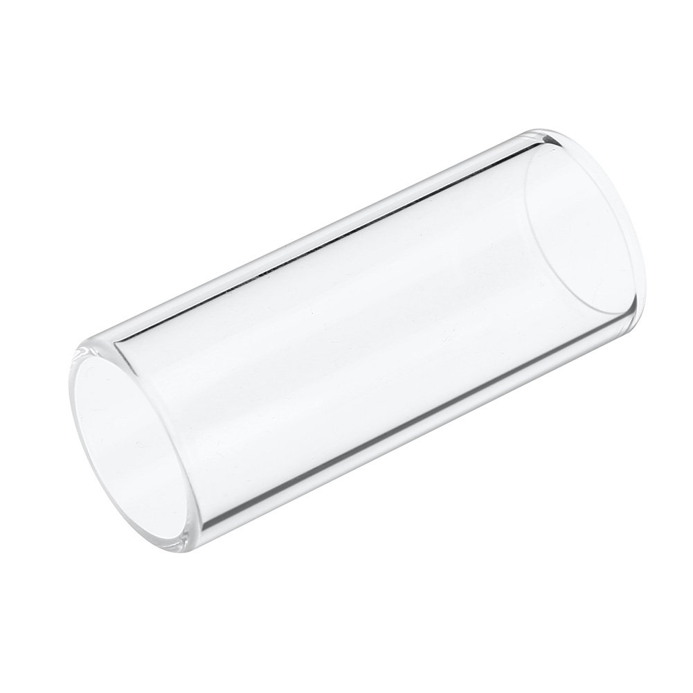 2pcs 6CM slide de guitare, slide en Verre et Acier Inoxydable Accessoire pour Guitare Basse
