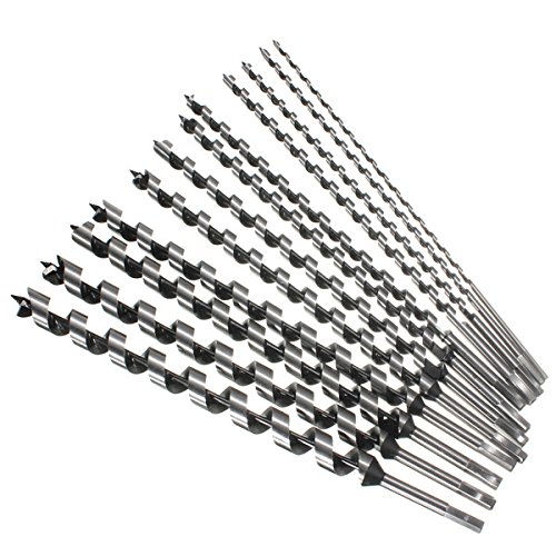 EsportsMJJ 460mm 6-28mm Vástago Hexagonal Brad Point Broca Espiral Herramienta de Perforación de Madera