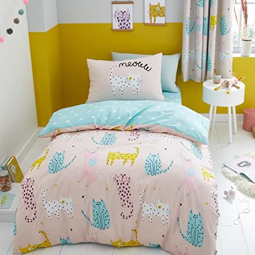 Catherine Lansfield Bedding Ocean Life Single Duvet Cover Set with Pillowcases Navy