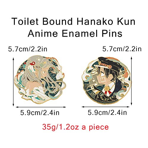 Toilet Bound Hanako Kun Anime Pins, TBHK Manga Cartoon Figures Yashiro Nene Hanako-kun Brooches Enamel Lapel Pins Cosplay Jewelry2