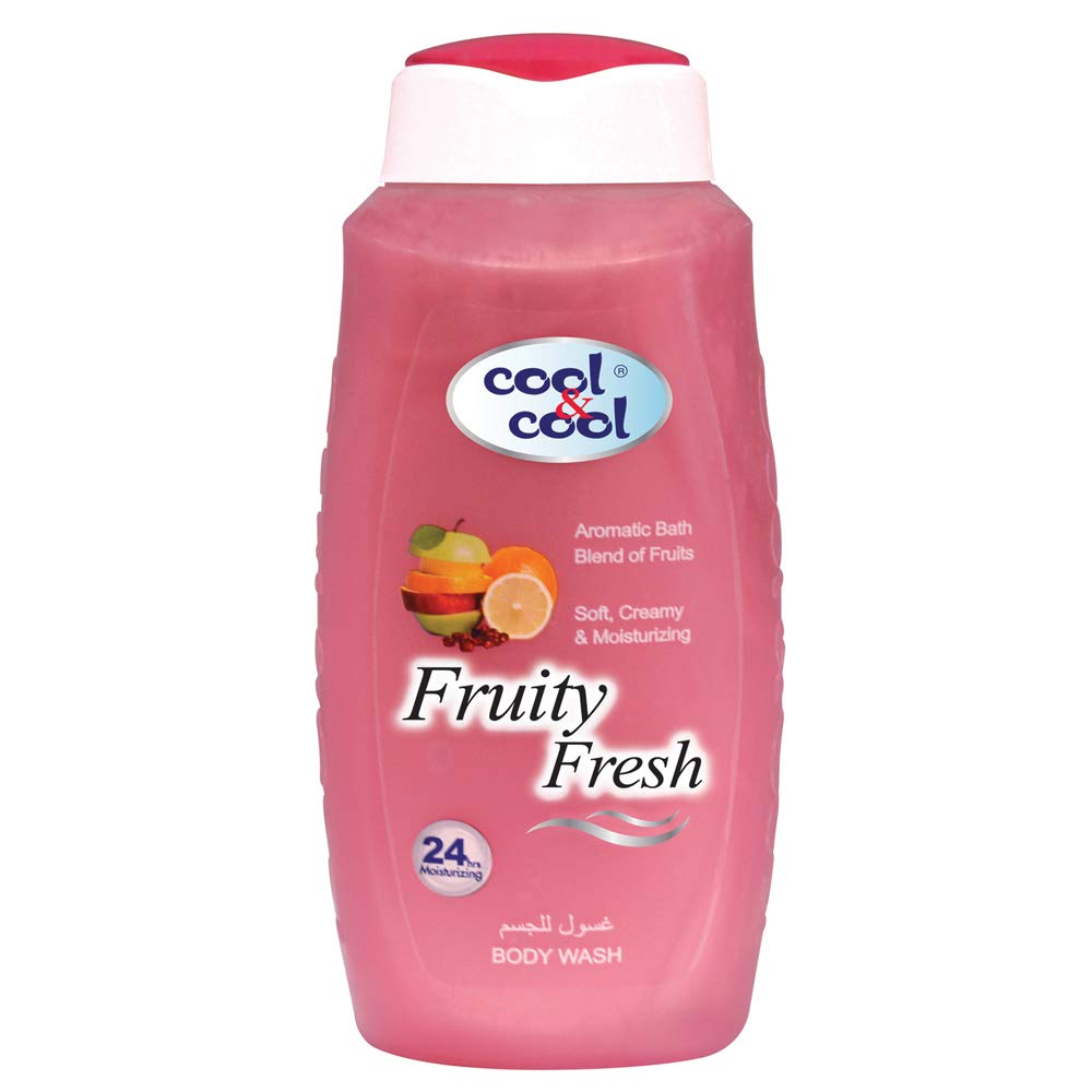 Cool & CoolFruity Fresh Body Wash 250ML - Refreshing Blends of Fruits, Aromatic,Vitamin- E, Soft Creamy & 24-Hour Moisturizing, Suitable for All Skin Types