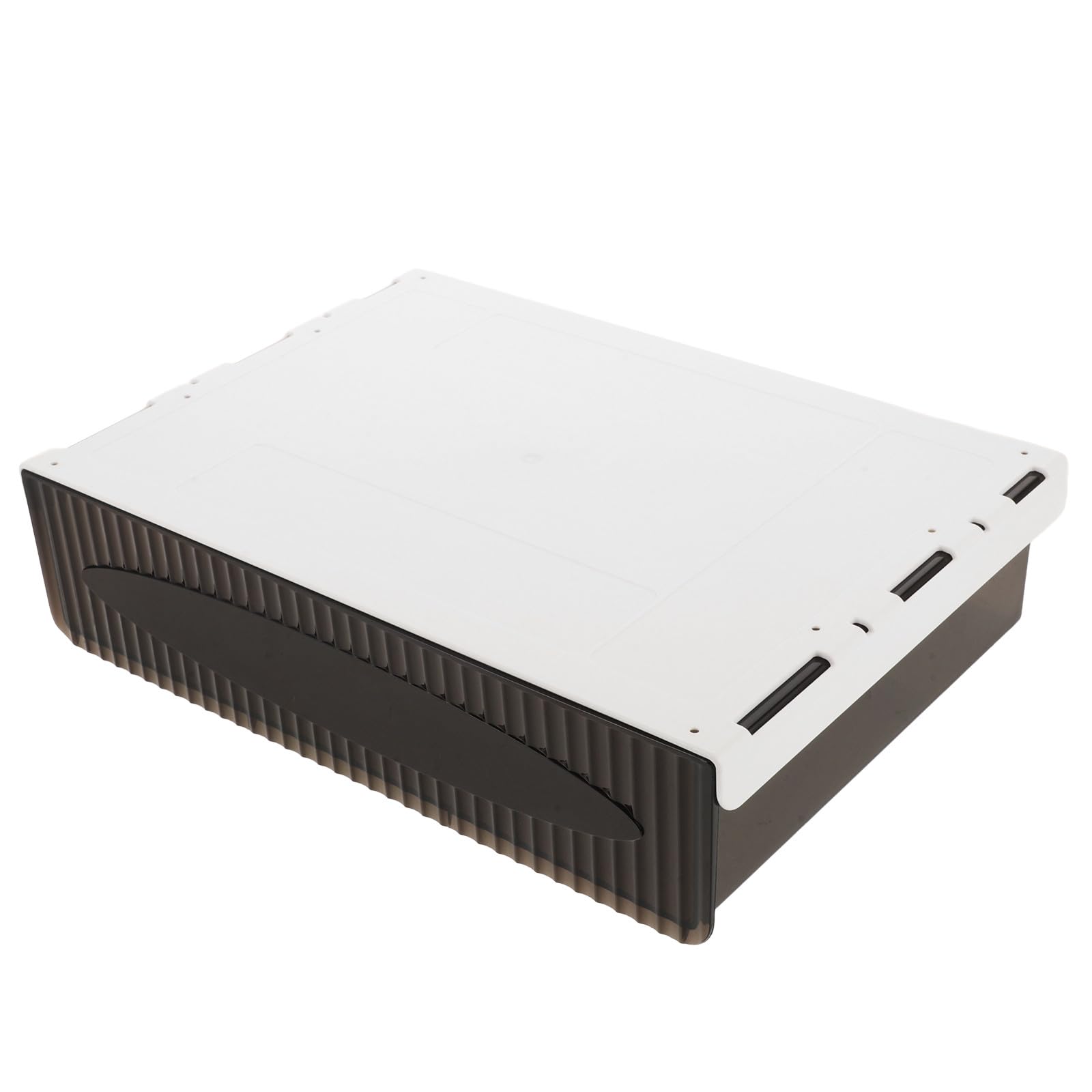 Holibanna Caja Organizadora Grande para Debajo del Escritorio Cajón Extraíble de Plástico Negro sin Perforación Organizador de Almacenamiento para Papelería y Oficina Accesorio Práctico