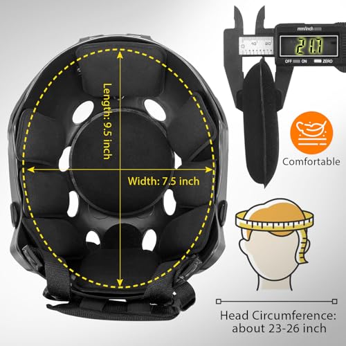 ATAIRSOFT PJ Type Tactical Paintball Airsoft Fast Helmet Black - Thumbnail 5