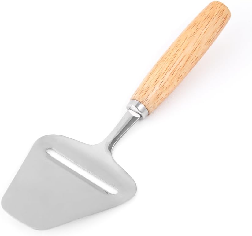 Cheese Slicer, 8" Stainless Steel Cheese Plane With Wood Handle