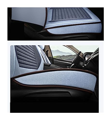 Fundas asientos coche lino para Toyota Prius y CHR set de cojines negros protectores de interior 4