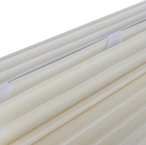 Miniatura 5 de Columnas de papel plegables, 10 pedestales de exhibición, exhibición de centros de mesa de boda blanco crema, soporte de flores cilíndricas, pilar