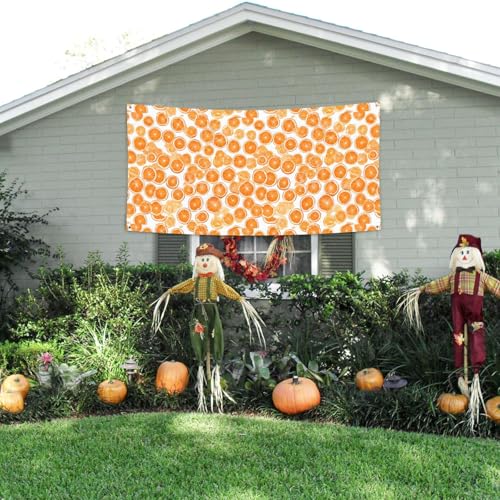 MINDBBDFJ Peach Print Banners And Signs For Outdoor/Indoor,Personalized Banner Customizable Parties Halloween Banner (180x90cm)3