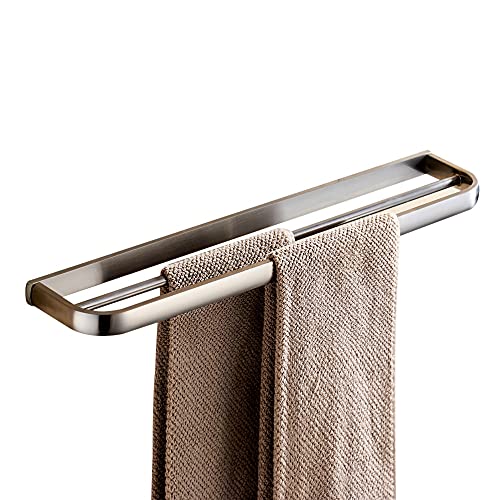 Lavabo à double rail mural brossé pour suspendre vos serviettes