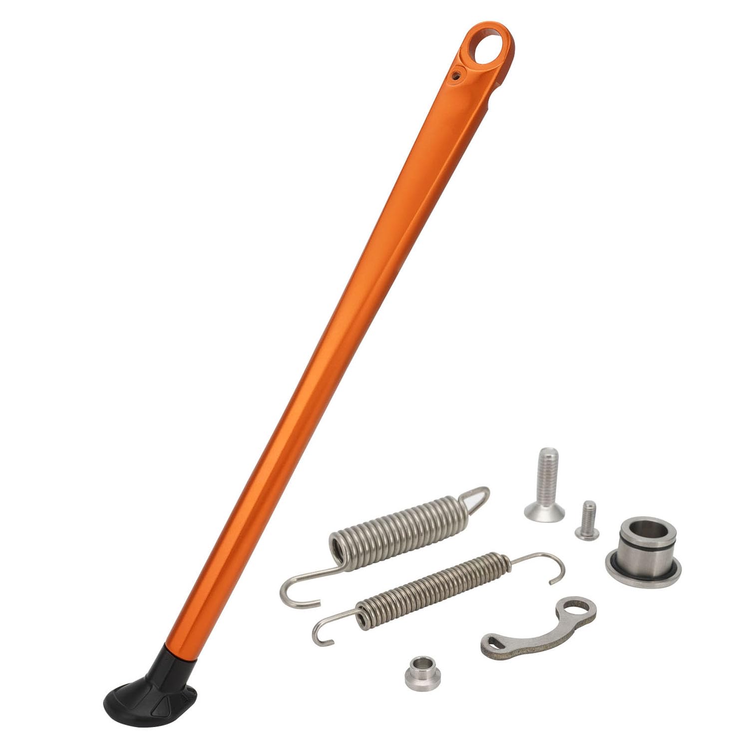 JFG RACING Support Bequille Laterale Moto,Bequille Laterale Réglable Orange