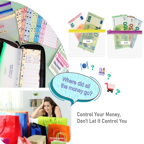 Raccoglitore per budget A6 con cerniera, organizer...