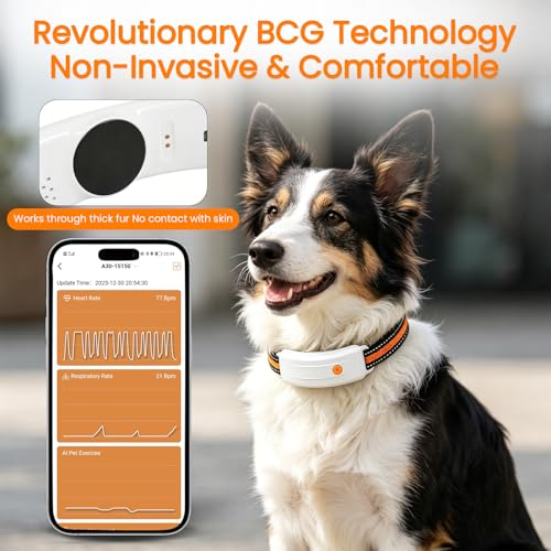 Wireless Dog Fence System, 4G LTE GPS Dog Collar for Medium Small Dogs, All-in-One Pet Tracker with Virtual Fence, Activity & Wellness Monitoring, Heart Rate & Breath Count, Waterproof, White - Image 3