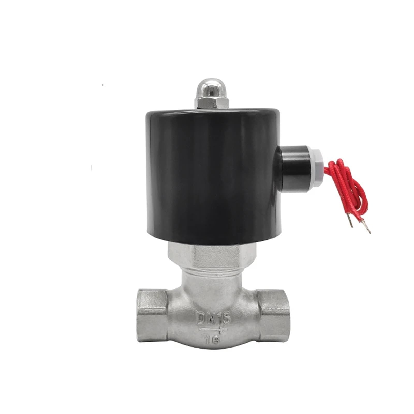 Pxqchavln 120Vac 1/2" Stainless Steel Steam Solenoid Valve Normally Closed Solenoid Valve 24V 12V 220V 110V(120Vac)