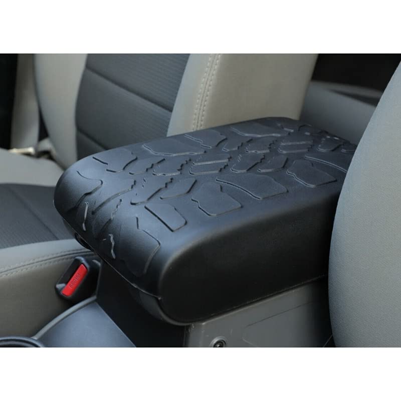 Części samochodowe Pokrywka konsoli samochodowej gumowa osłona podłokietnika dla Jeep Wranglera JK 2007 2008 2008 2010 Akcesoria wewnętrzne Akcesoria