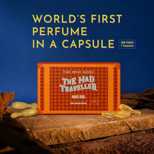 Image of Rare Oud Pocket Perfume (7 Capsules) | Long Lasting 10+ Hours | Unisex Pocket Perfume | Daily Wear Fragrance for Office & Parties | Travel-Friendly