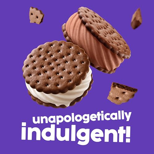 Skinny Cow Chocolate and Vanilla Double Trouble! Light Ice Cream Sandwiches, 4 Count