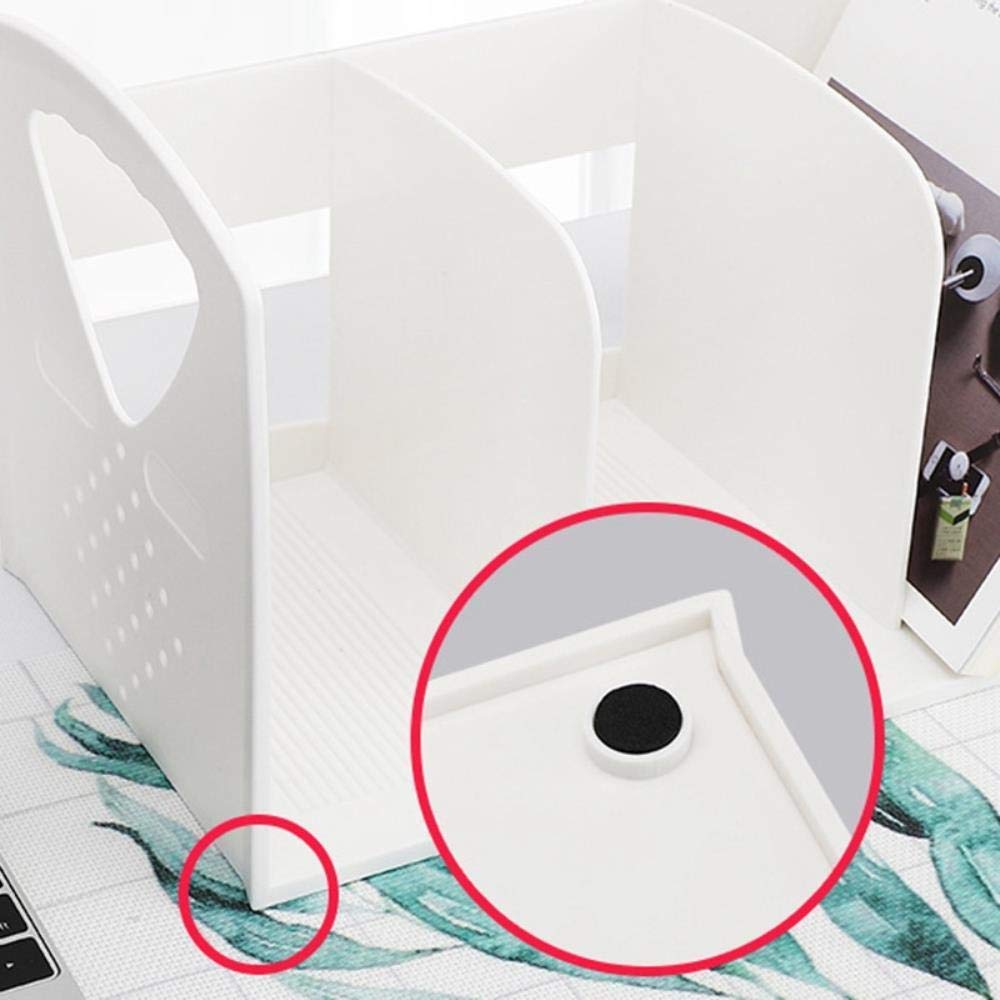 Portadocumenti, portariviste, Organizer per File da scrivania, Portadocumenti per Ufficio Multifunzione, Porta Libri Verticale, portaoggetti in plastica ABS