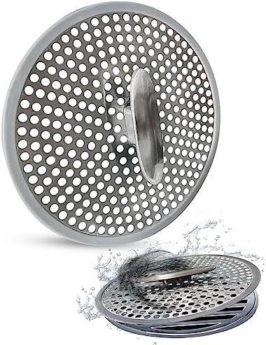 Shower Drain Cover Hair Catcher, Unique Design with Handle for Shower ...