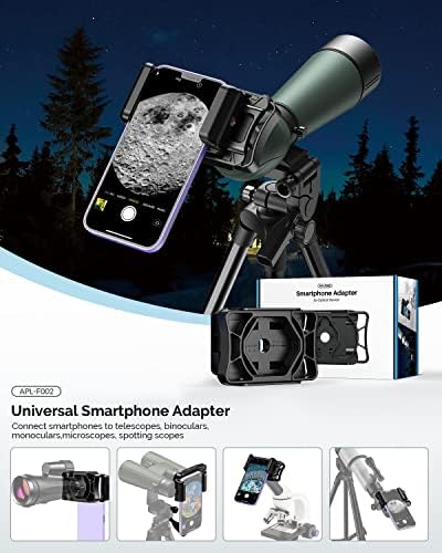 Telescope Phone Adapter, One-Piece Multifunction Telescope Smartphone Adapter Mount, Compatible with Telescope, Monocular, Binocular, Microscope, Spotting Scope. 2 51EUF4JjPWL. AC