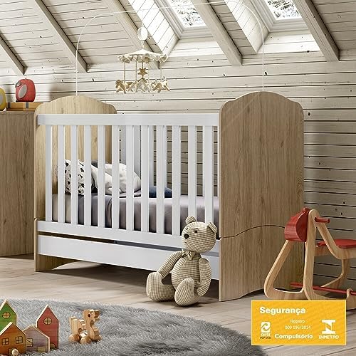 Berço Mini Cama 03 em 01 Bala de Menta Henn