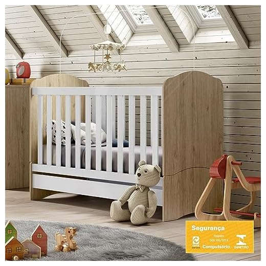 Berço Mini Cama 03 em 01 Bala de Menta Henn